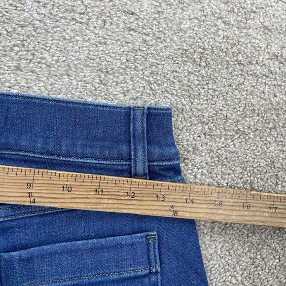 SPANX XS EveryWear Cropped Wide Leg Jeans with Patch Pockets 29" Inseam 64-14 - Picture 7 of 10